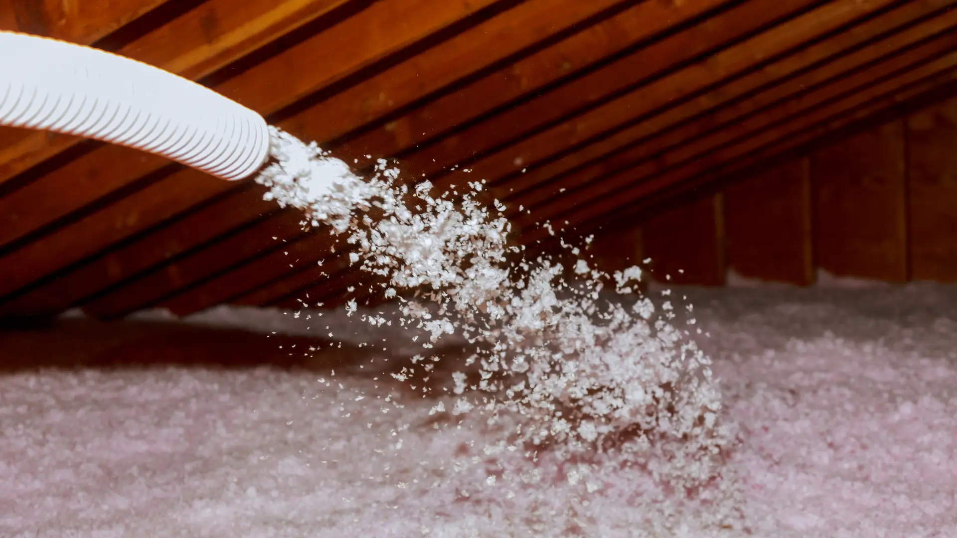 types of attic insulation-blown-in