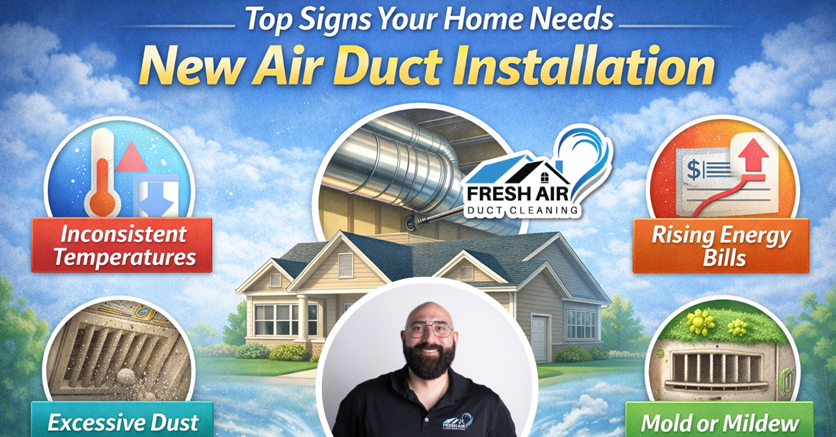 Top Signs Your Home Needs New Air Duct Installation