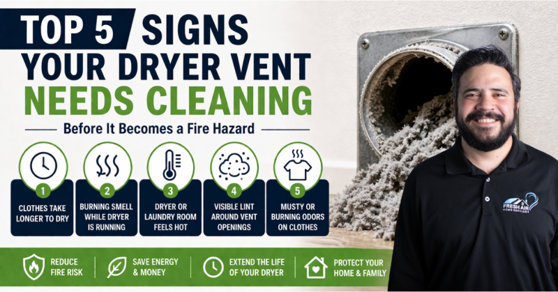 Top 5 Signs Your Dryer Vent Needs Cleaning